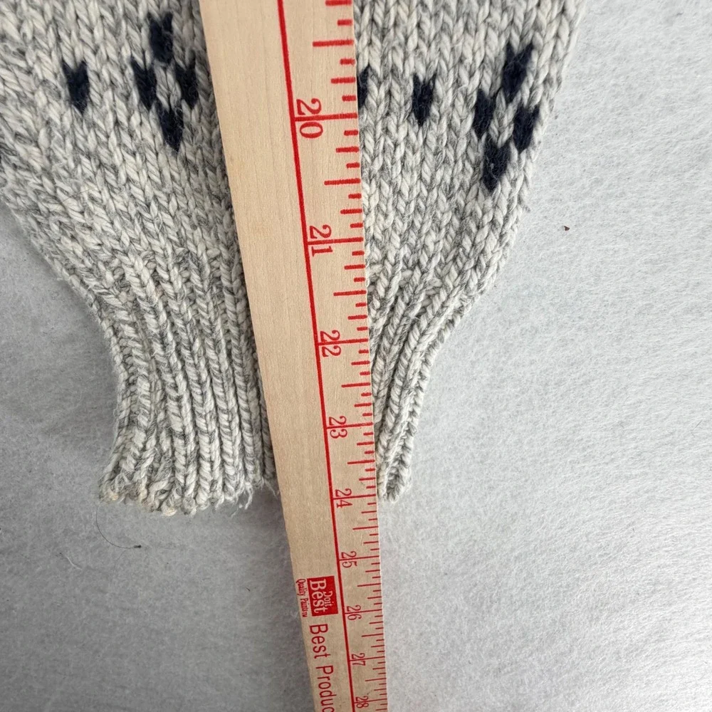Vintage Fieldmaster Crewneck 100% Cotton Sweater Mens XL Gray Geometric Knit USA - Picture 4 of 7